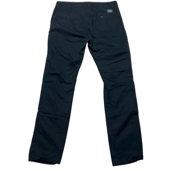 Vans Chino Pants Mens 32x30 Black Straight Stretchy Fit Skate Casual New - Picture 2 of 9
